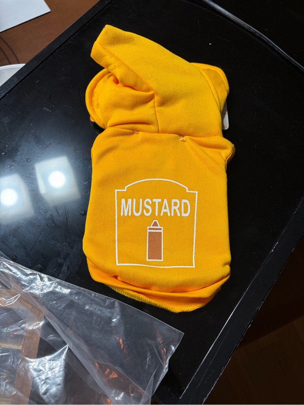 Halloween pet cat dog costume mustard brand new 4th of July size xs